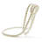 Pearl Necklace Wine Rack (Silver)-1850853773