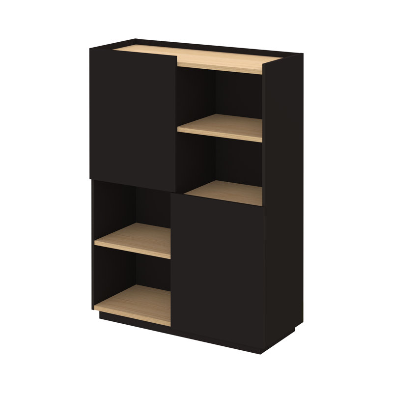 Tynan 100cm Sideboard, Light Oak/Black