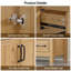 Meuble-lavabo simple Wimer de 36 po de style ferme moderne avec dessus de lavabo en résine, robinet, assemblage requis-1194041907