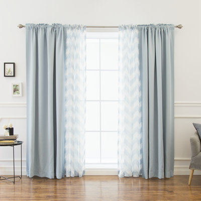 Rideaux semi-transparents avec passe-tringle Ridlon