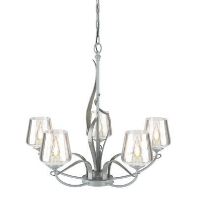 Lustre classique / traditionnel à 5 lumières de style bougie Flora