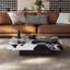 Table basse carrée en marbre de style luxueux-507714261