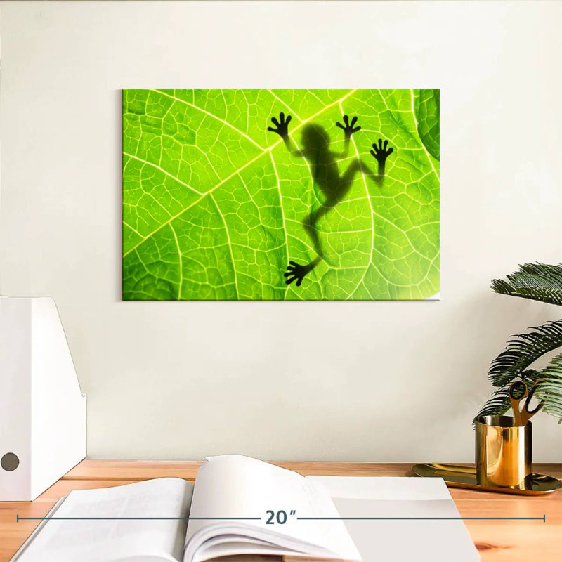 Frog Leaf Shadow, H 8 po x l 12 po