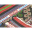 One-of-a-Kind Hand-Knotted 1960s 3'11" x 4'9" Wool Area Rug in Red/Gray/Green