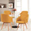 Swivel Linen Modern Upholstered Back Dining & Side Chair-1055869308