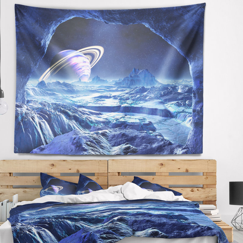 Tapisserie paysage électrique «Alien World», H 68 po x l 80 po
