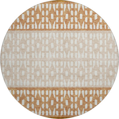 Premium Machine Washable Prisco Paprika Rug