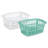 Sterilite 1.5 Bu Rectangular Laundry Basket, Classic Design to Carry Clothes to Laundry Room