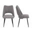Ensemble de 4 chaises modernes avec pieds en métal et pieds réglables-1374585493