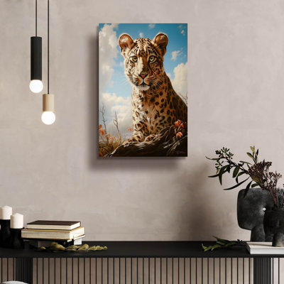 «Baby Leopard» par Momart, art mural acrylique
