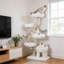 Tour pour arbre à chat 4 couches avec lit pour chat et condo pour chat, arbre à chat avec poteau à griffer, housses amovibles et lavables-139705515