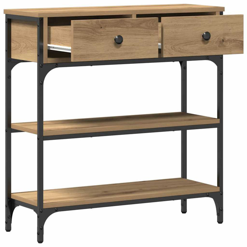 72.5cm Console Table, Artisan Oak