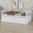 Daybed with Hidden Trundle and Drawers, Combines Comfort and Storage-2092768209