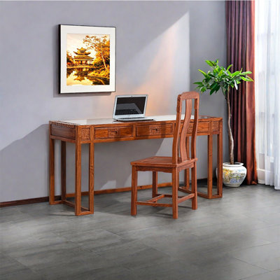 Exquisite Chinese style desk and chair set