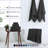 Martex Ultimate Solid 6 Piece Black Towel Set-115845229