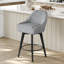 Swivel Upholstered Counter Stool with Metal Frame-2114964338-2114964336