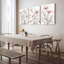 Toile murale abstraite florale rose poudré (lot de 3)-1250143052