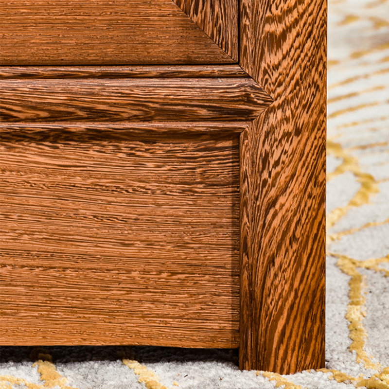 Solid Katalox Wood Console Cabinet
