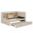 Twin Size Upholstered Daybed With Trundle, Storage Shelves, USB & Outlet-352049148