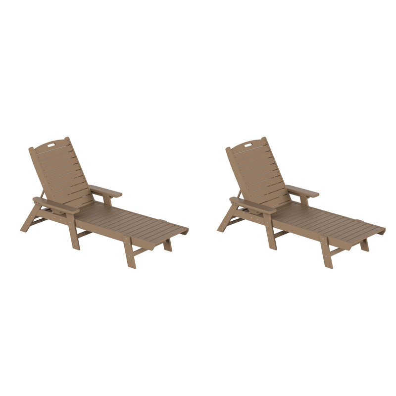 Laguna Outdoor Chaise Lounge, Weatherwood