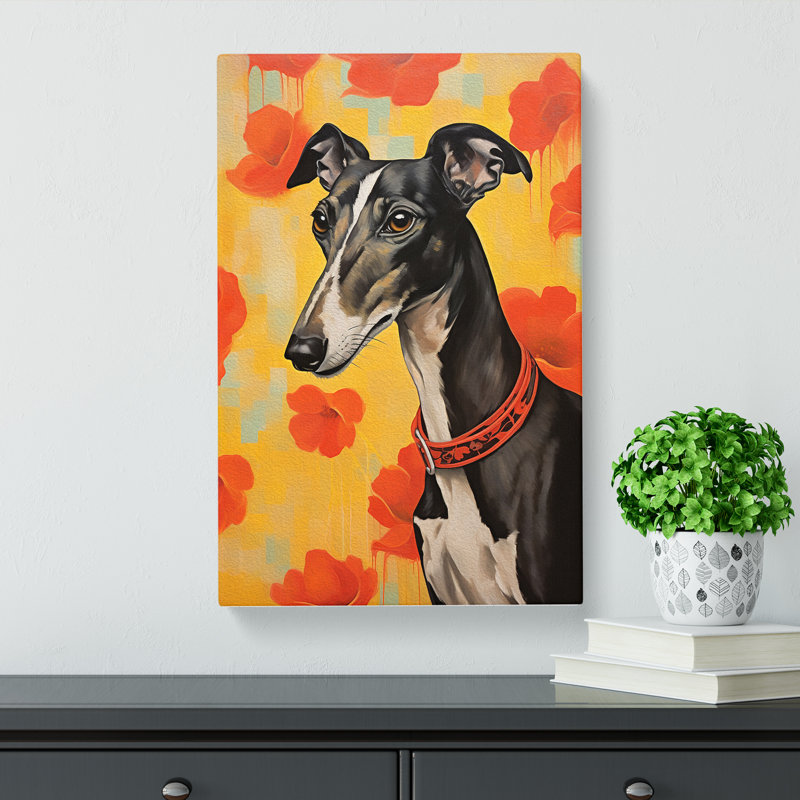 Greyhound Informel - Print, 50cm H x 35cm W x 3cm D
