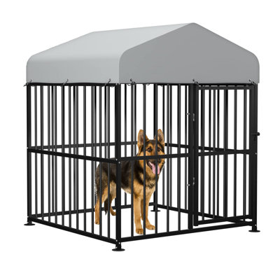 Metal Yard Kennel With Door