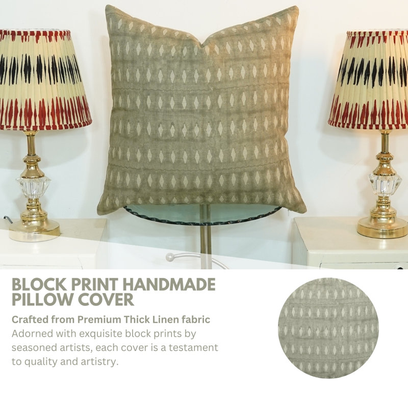 Linen Square Indoor/Outdoor Pillow Cover, 18" x 18", Square