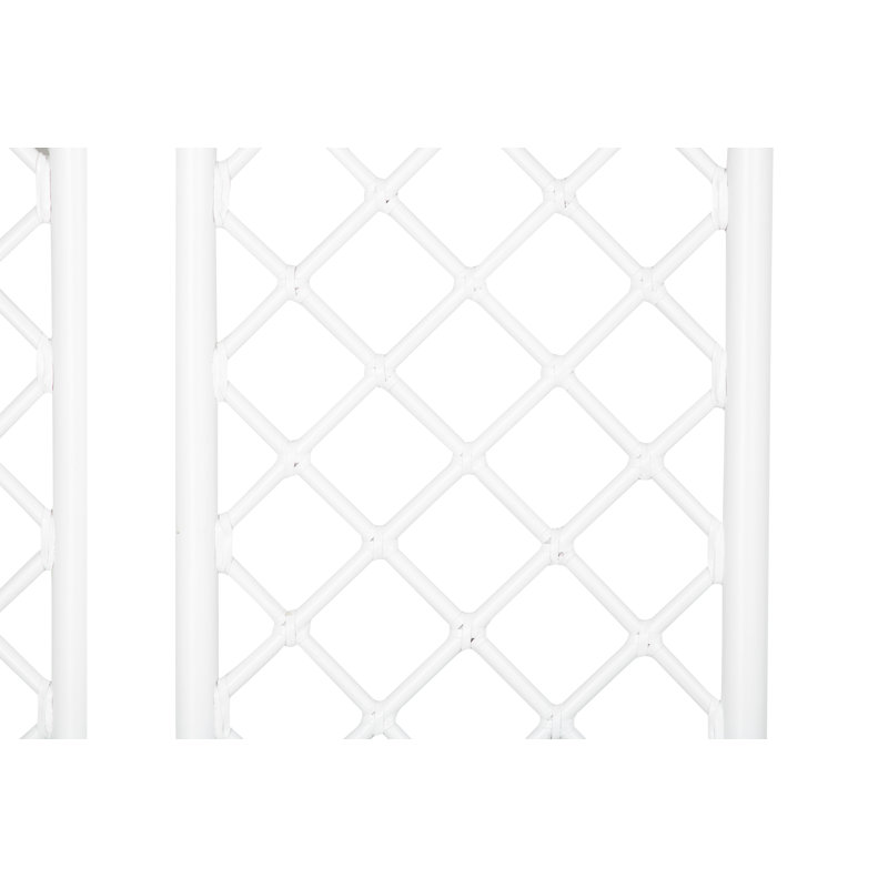 Low Profile Standard Bed, White, Queen