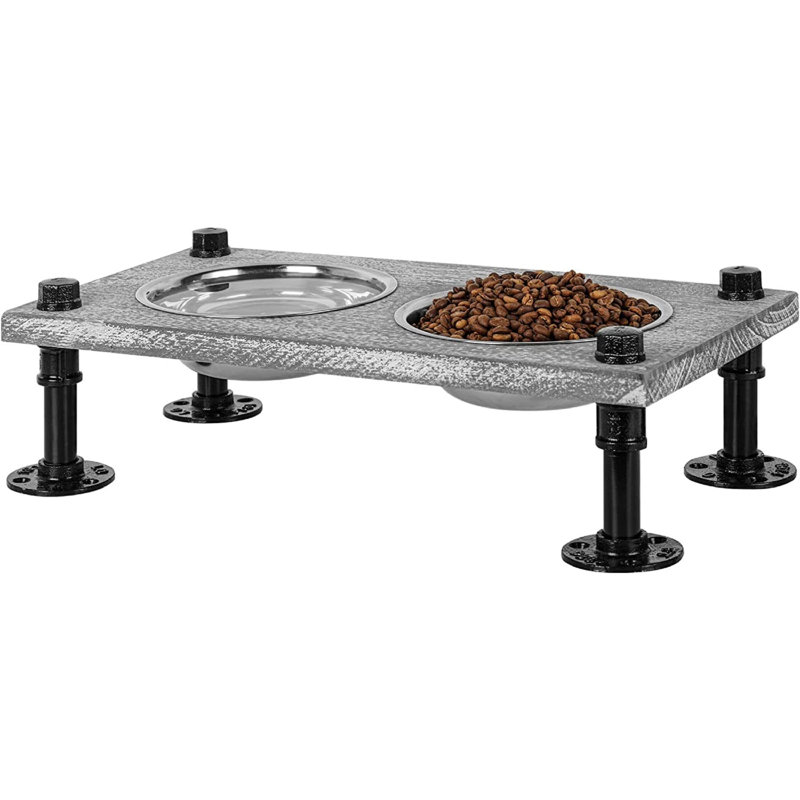 Anti-Skid Elevated Feeder, Gray