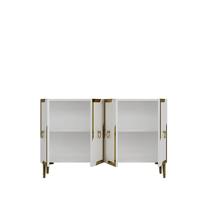 Console, White/Gold