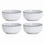 Ensemble de 4 bols à céréales en grès Bistro de 14,2 cm (5,6 pouces) pour soupe, salade et pâtes - durable, allant au micro-ondes et au lave-vaisselle