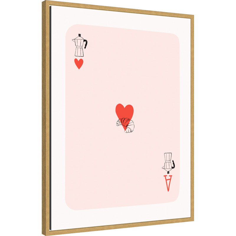 «Card» par Elizabeth C, reproduction d'art sur toile encadrée