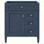 Meuble-lavabo moderne sans lavabo supérieur, avec 2 tiroirs et un tiroir basculant-157875093