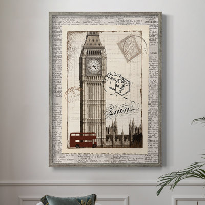 London Memories Framed Print - Solid Wood