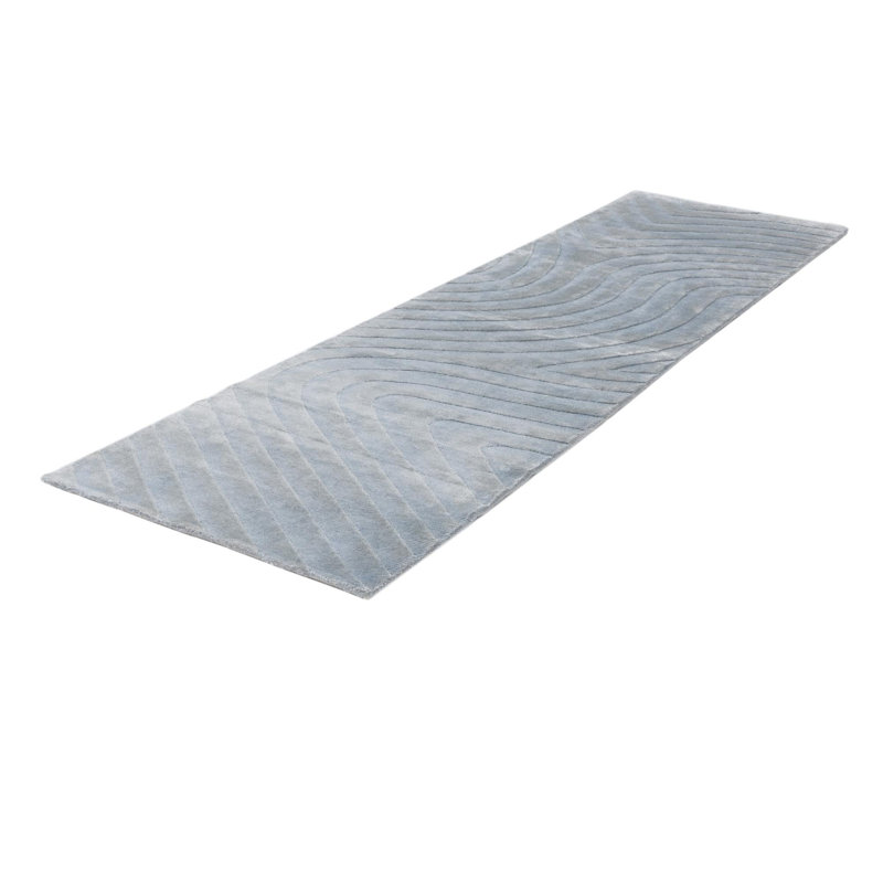 Tapis de couloir bleu clair Judy