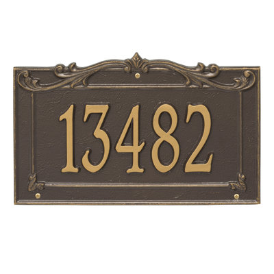 Signature Series 1-Line Wall Address Plaque
