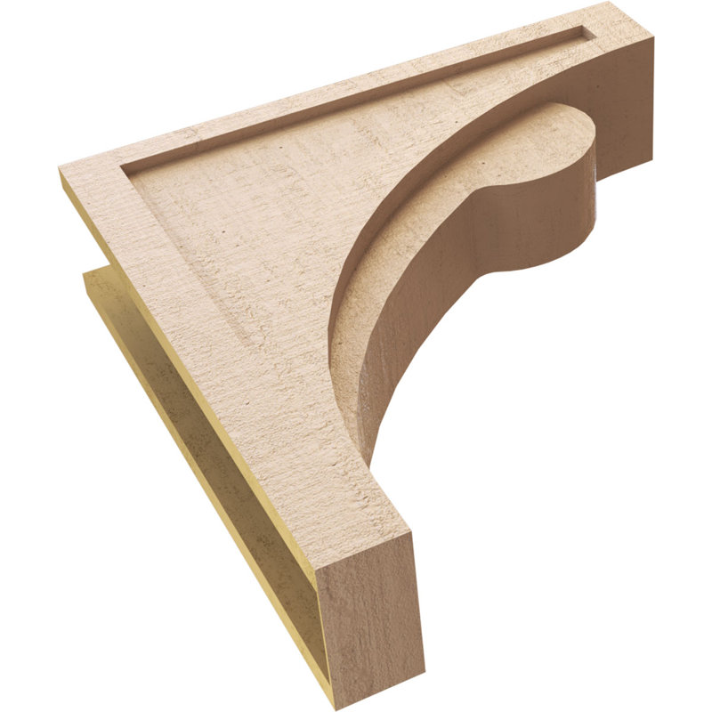 Bois de cèdre brut Viola TimberThane Corbel, apprêté brun clair, H 24 po x l 6 po x P 24 po