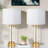 23'' Modern Glass Table Lamp Set with 3-Way Touch Control and USB A&C-671013005