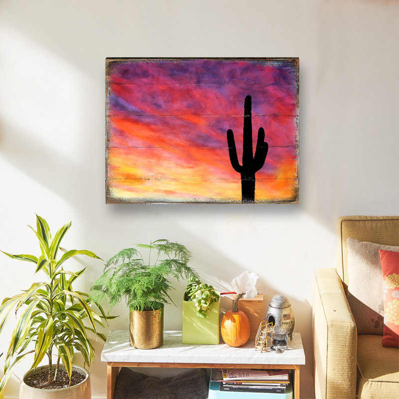 Bloc de bois cactus Schenk, H 12 po x l 18 po x P 1 po