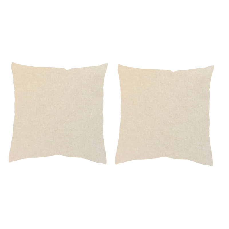 Berberich Square Cushion, 40cm H x 40cm W x 2cm D, Pillowcase only - no use, Cream coloured