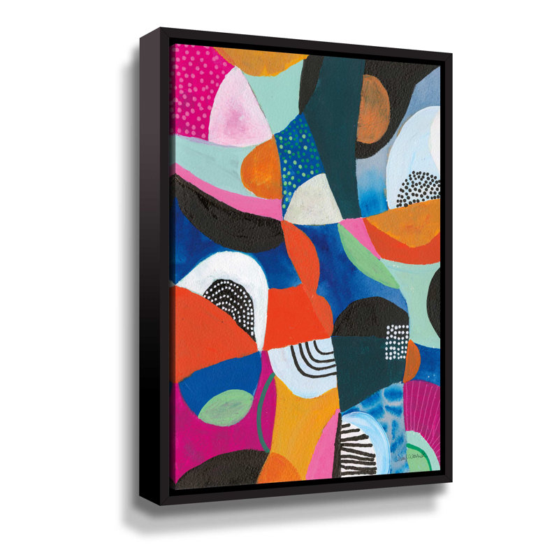 Overflow II - Print on Canvas, Black Floater Framed Canvas, 12" W x 18" H