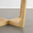 47'' Modern Round Solid Wood Dining Table with Cross-Leg Base-1070070215