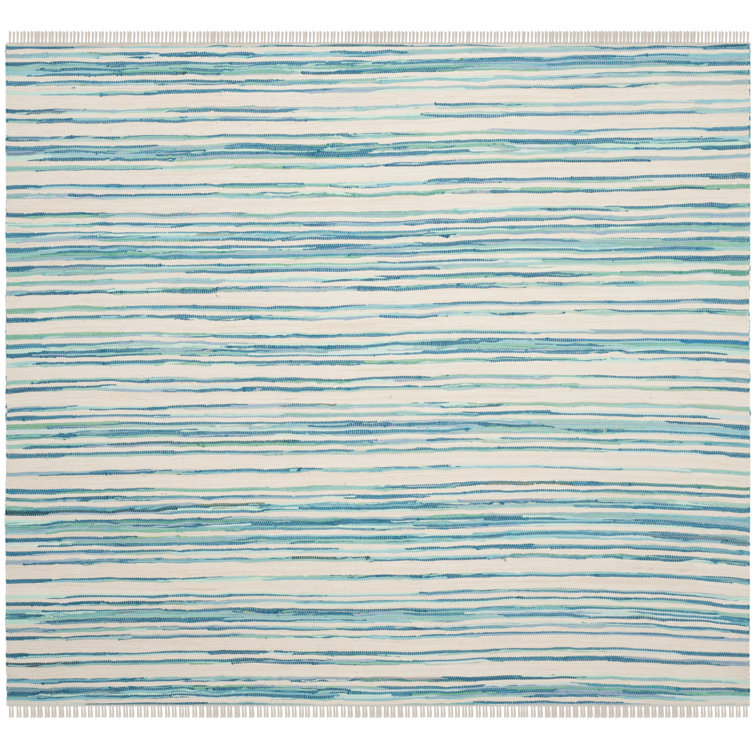 Margene Rug Hand Woven Cotton Striped Rug