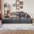 Compression Cloud Sofas, 102 Inch Corduroy Modular Modern Couch For Home
