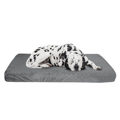 PETMAKER Memory Foam Dog Bed – 2-Layer Orthopedic Dog Bed with Machine Washable Cover