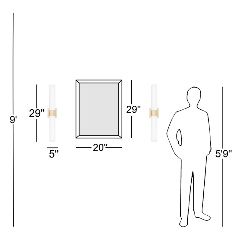 Steel Candle Wall Light