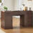 Hailiey Farmhouse 2-Piece Office Set - Textured Writing Desk with File Organizer & 5-Drawer Chest-1546651579