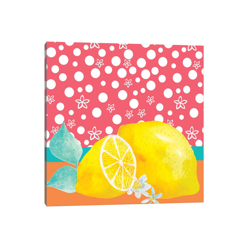 Lemon Inspiration I by Larisa Hernandez - Wrapped Canvas Painting, 66.04 cm H x 66.04 cm W x 1.91 cm D