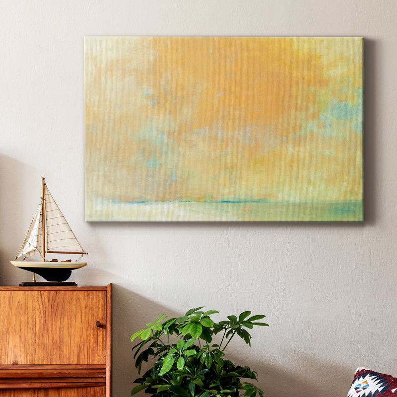 Tangerine - peinture sur toile tendue, H 32 po x l 48 po x P 1 po