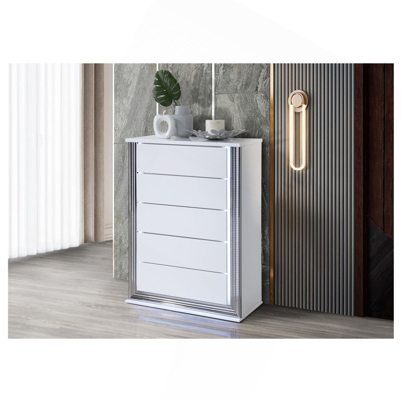 Commode blanche à lune MOON